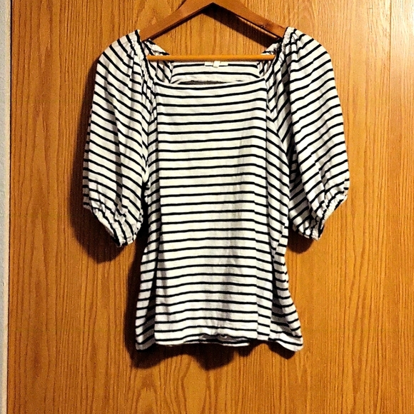 MAURICES Tops - MAURICE'S WOMEN'S BLACK AND WHITE STRIPE TOP. XL